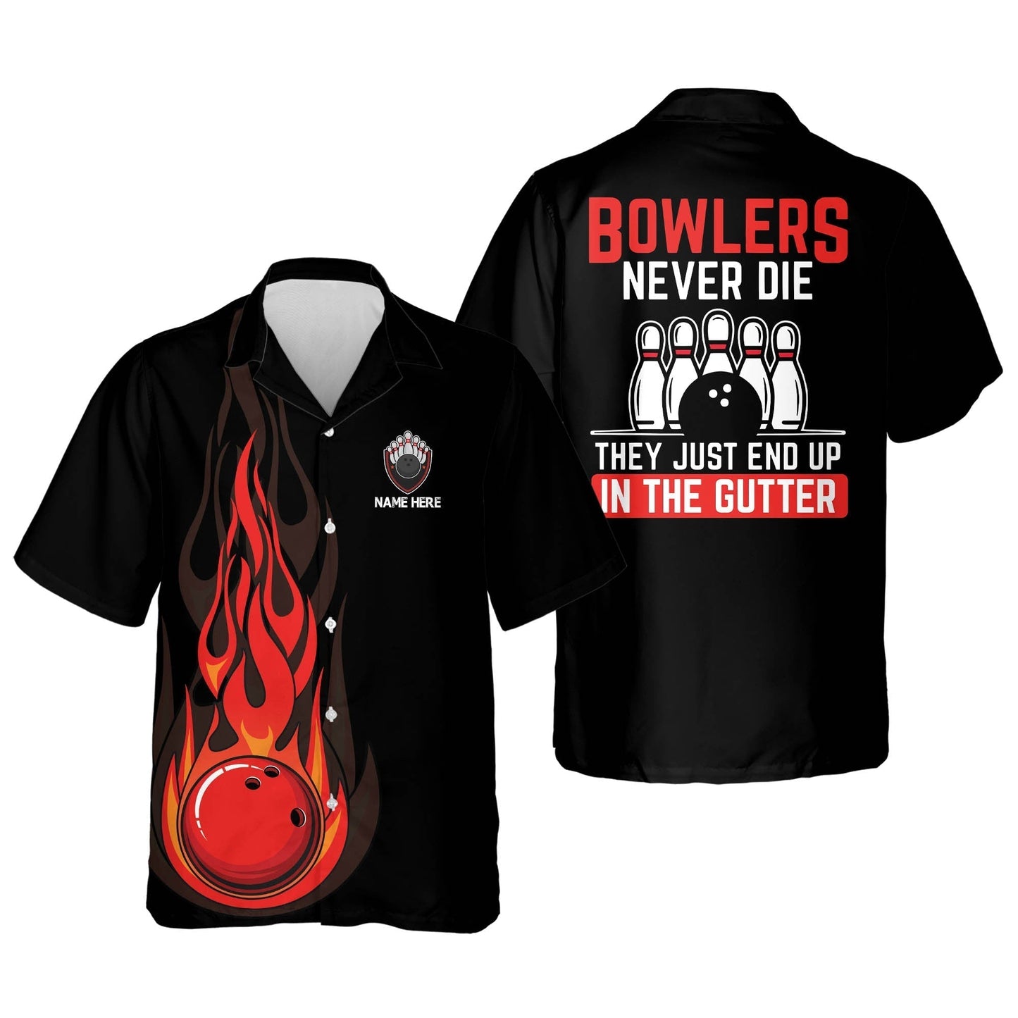 Frenzidea Blowers Never Die They Just End Up In The Gutter Personalized Name Hawaiian Shirt