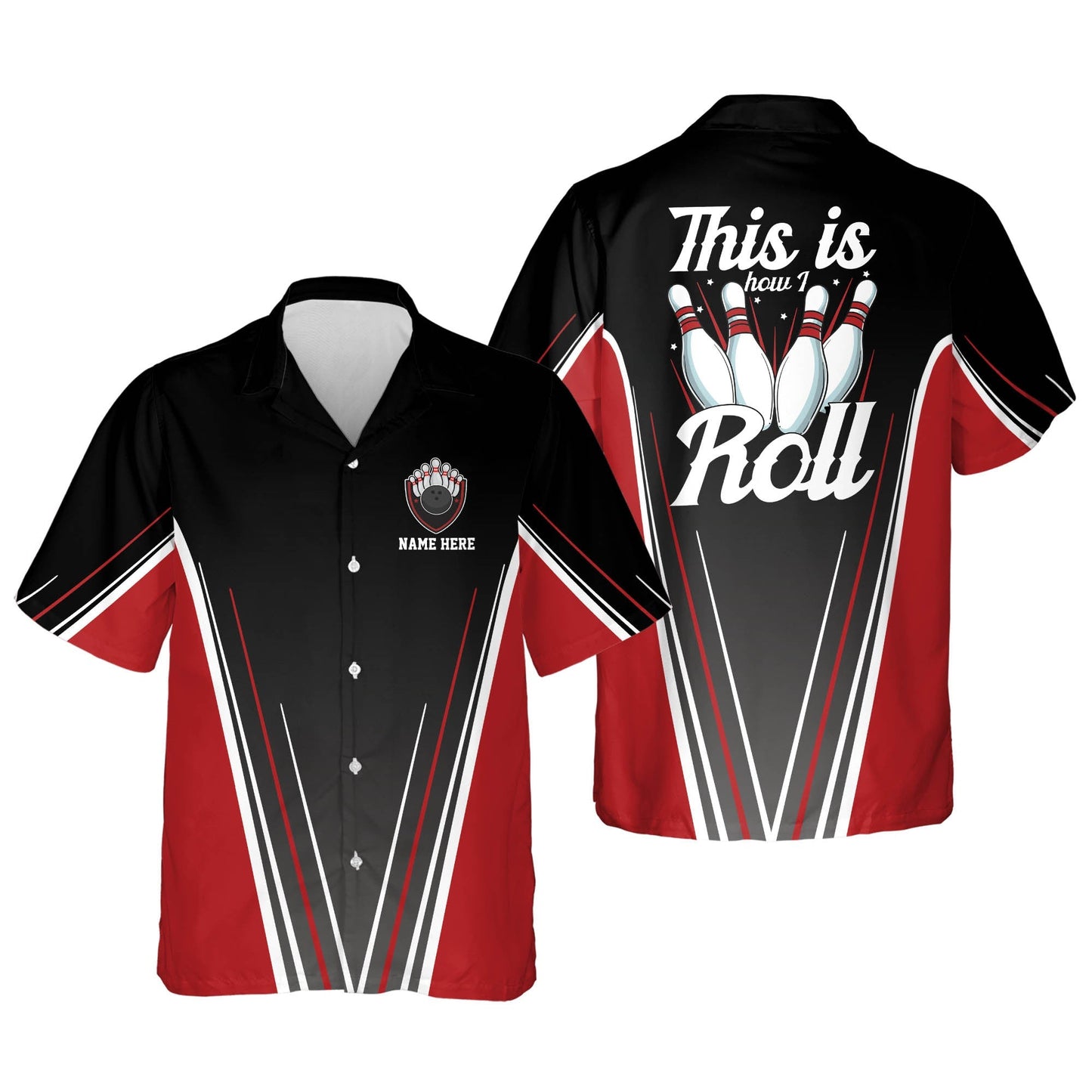 Frenzidea This is How I Roll Bowling Personalized Name Hawaiian Shirts