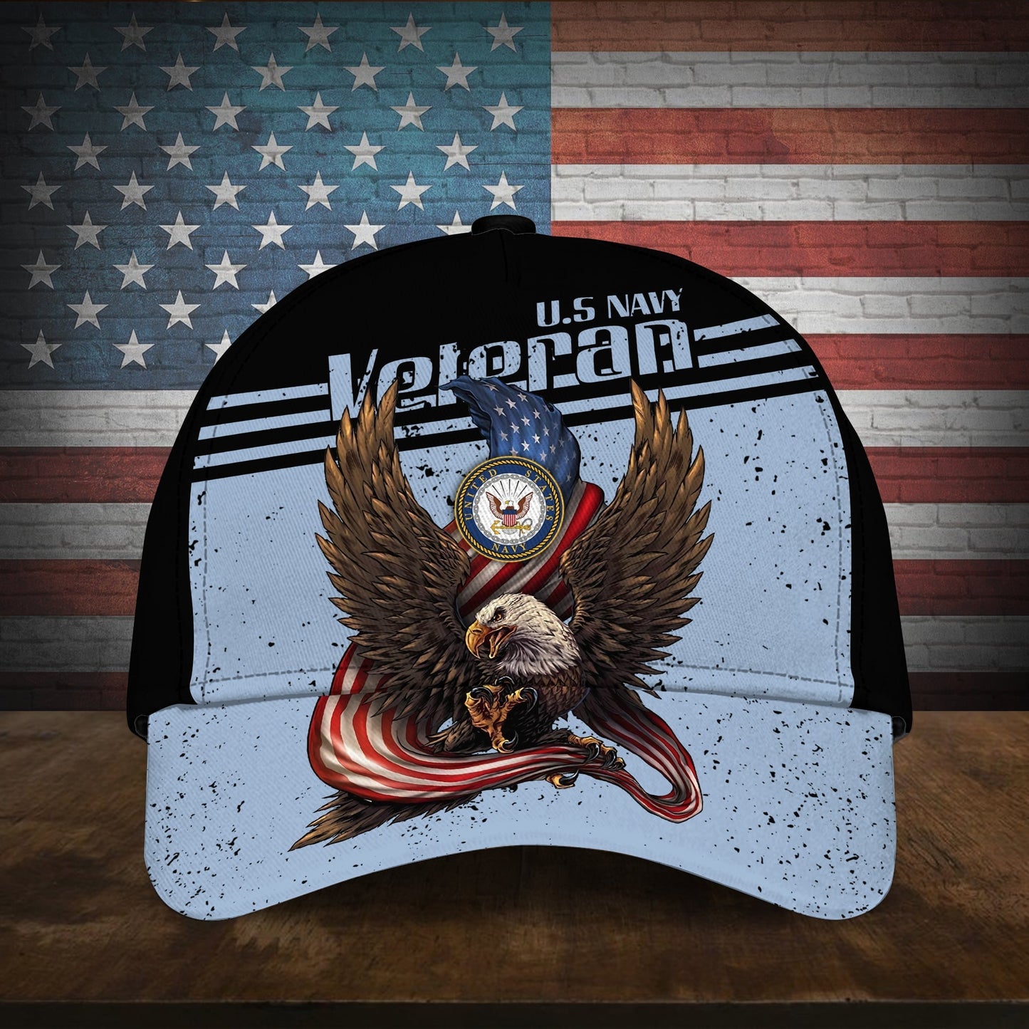 BlueJose American Cool Eagle Multiservice U.S Veteran Cap MH110701