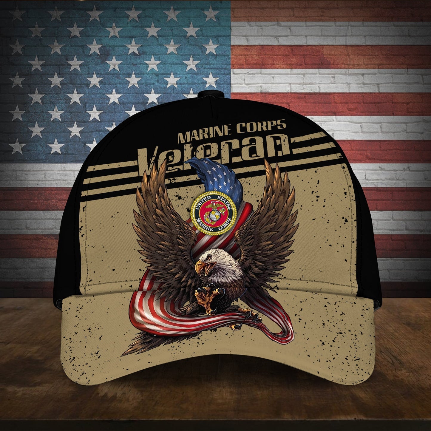 BlueJose American Cool Eagle Multiservice U.S Veteran Cap MH110701