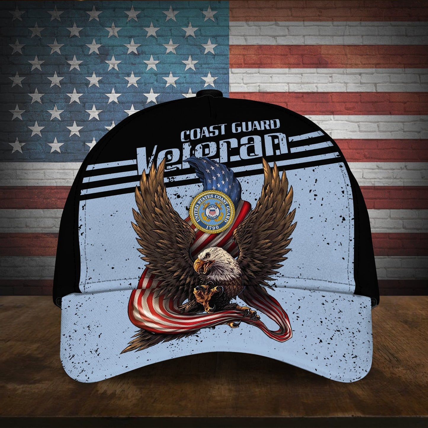 BlueJose American Cool Eagle Multiservice U.S Veteran Cap MH110701