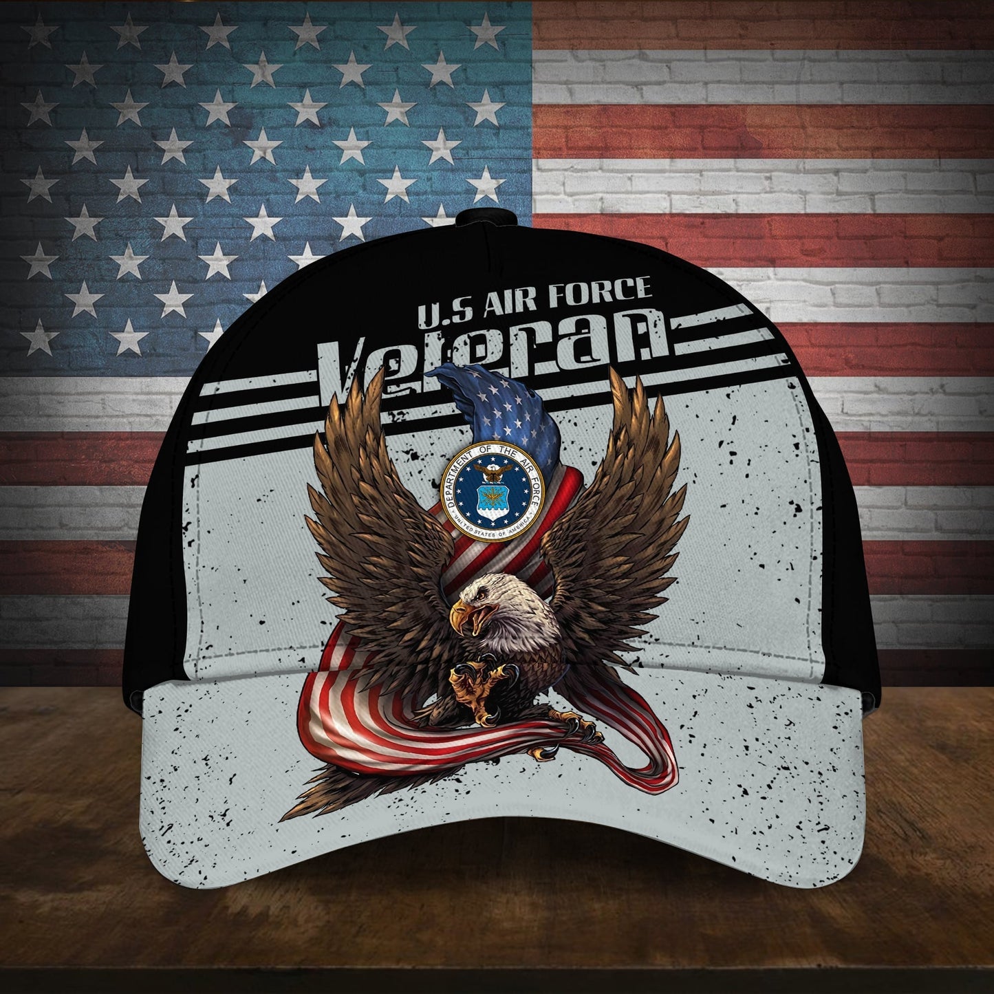 BlueJose American Cool Eagle Multiservice U.S Veteran Cap MH110701