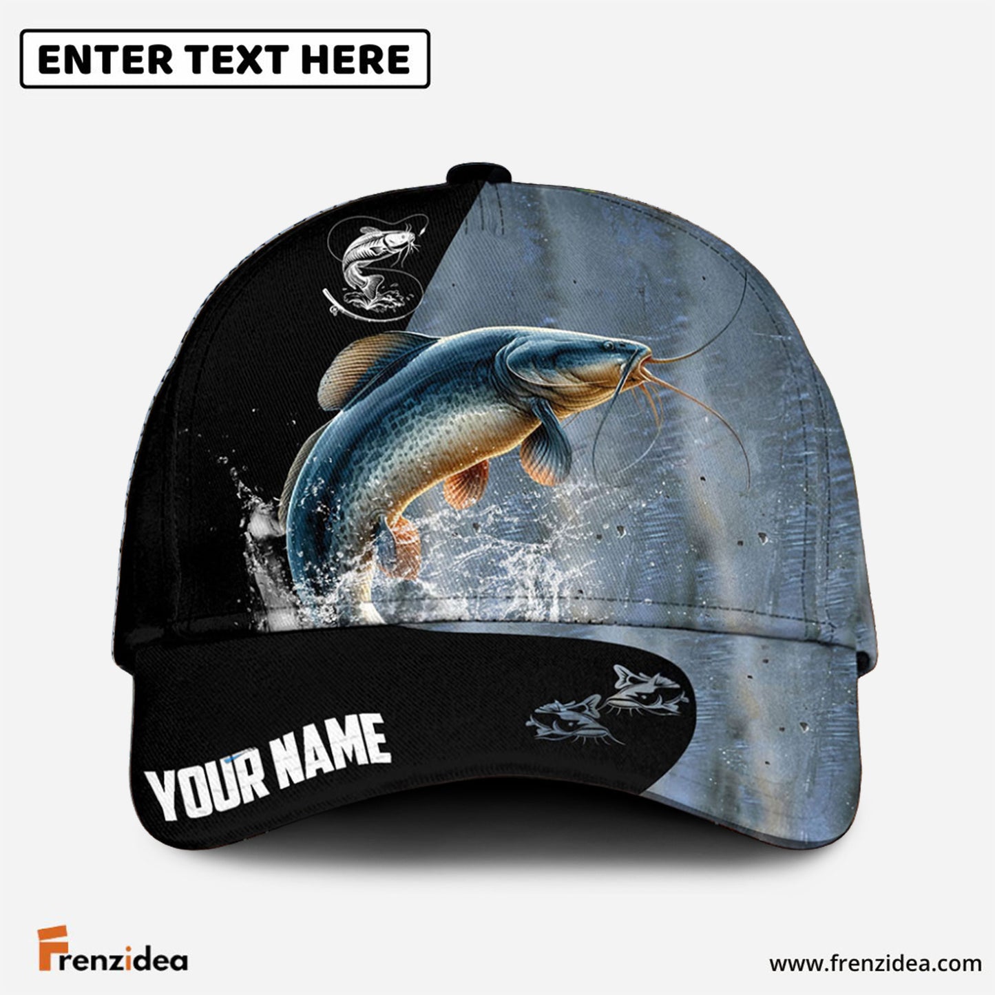 frenzidea Personalized Catfish Fishing Classic Cap