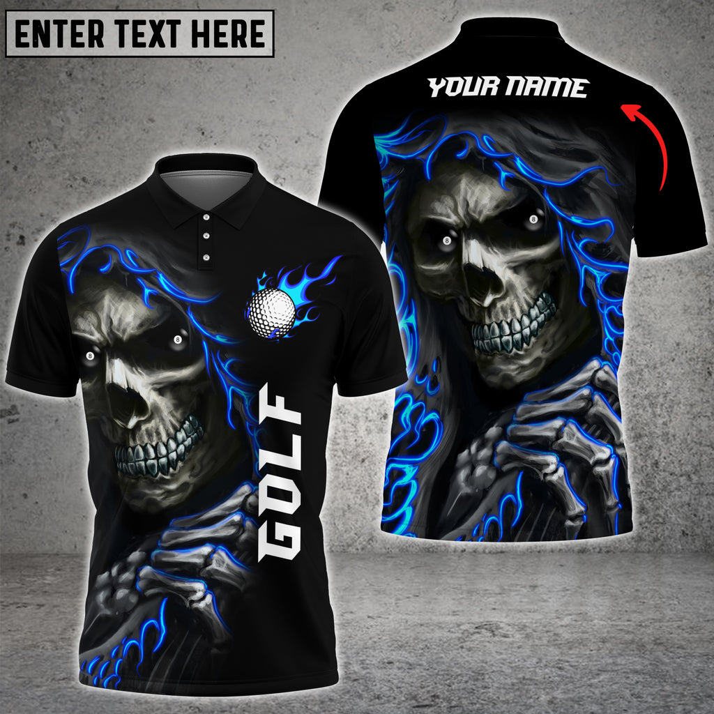 Frenzidea Golf Ball Skull Personalized Name, Team Name 3D Shirt