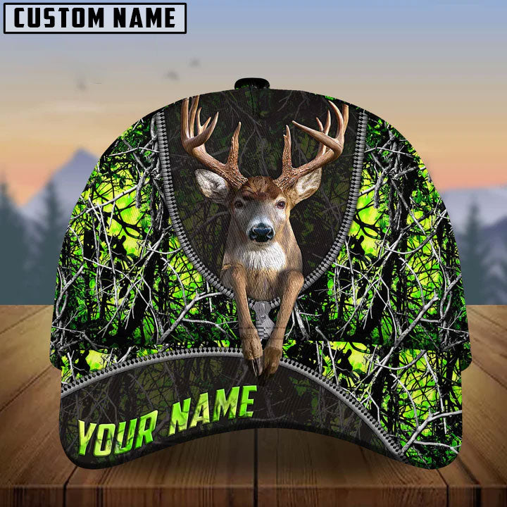 Frenzidea Deer And Zipper Collab Artist Multicolor Personalized Cap