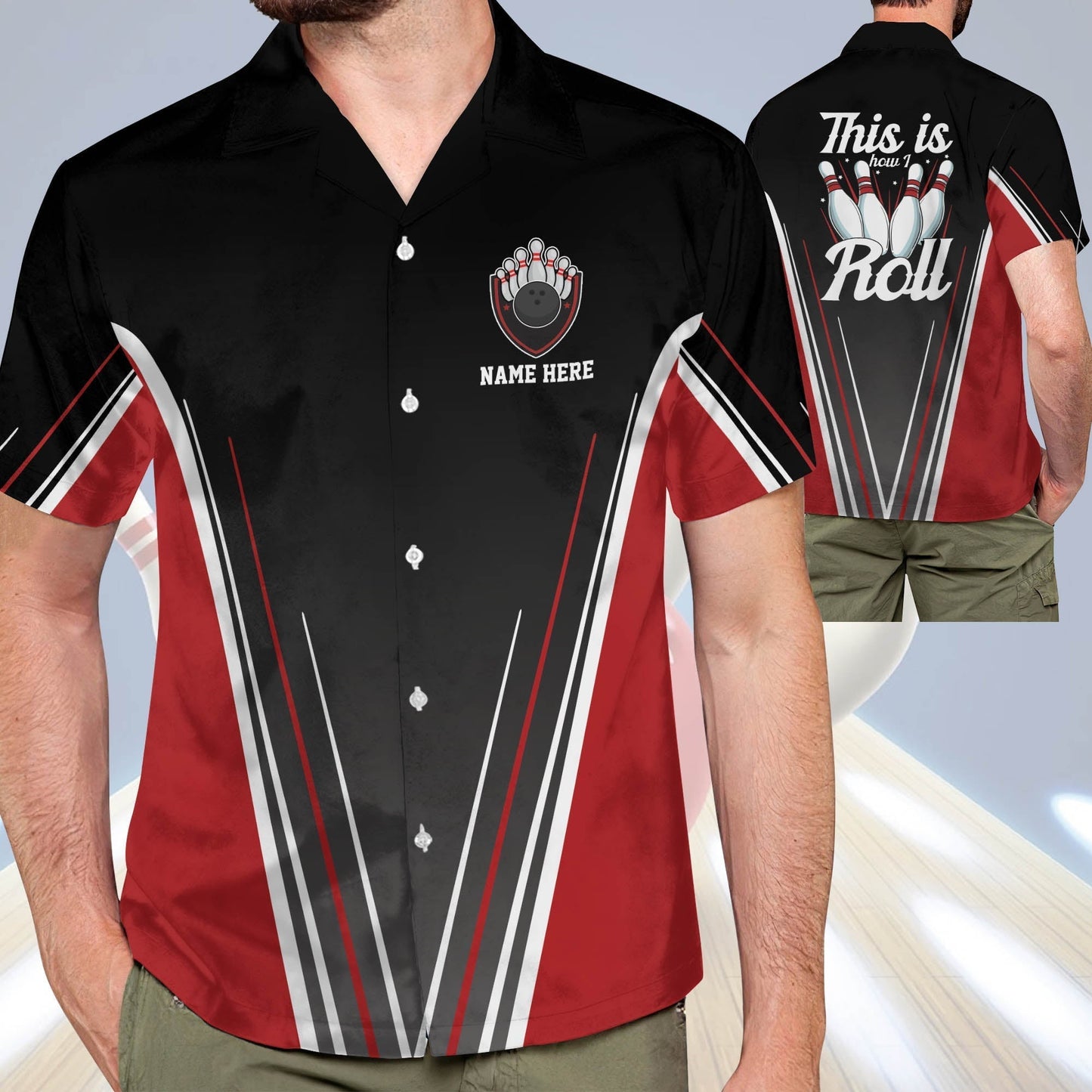 Frenzidea This is How I Roll Bowling Personalized Name Hawaiian Shirts