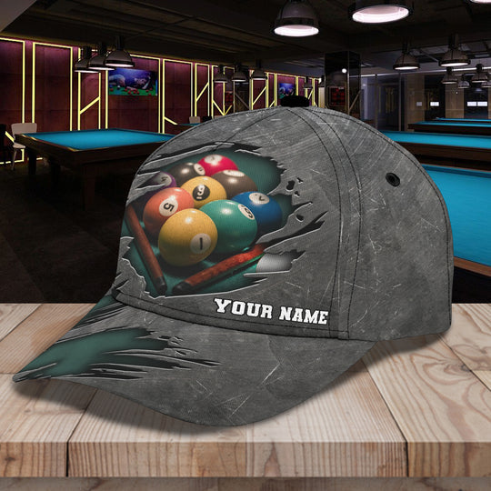 Frenzidea Billiard Lover Personalized Name 3D Over Printed Cap