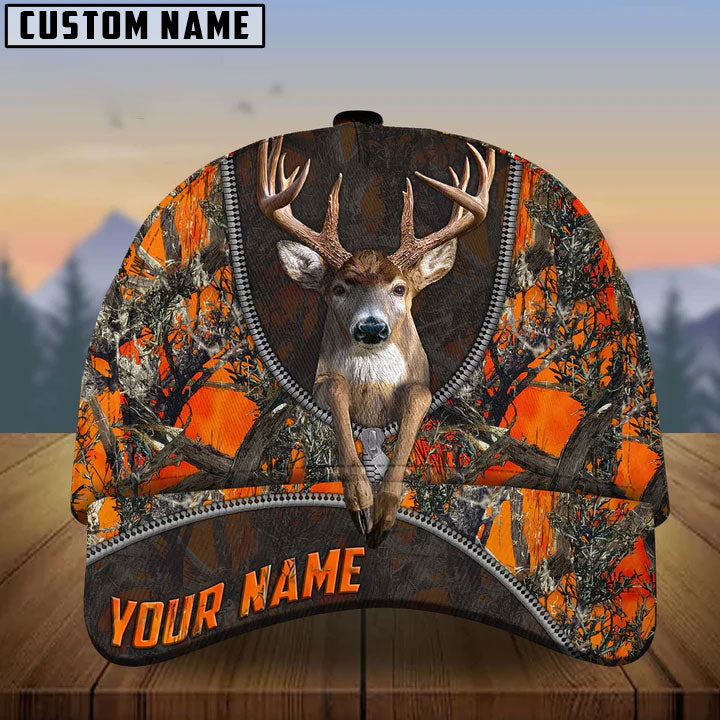 Frenzidea Deer And Zipper Collab Artist Multicolor Personalized Cap