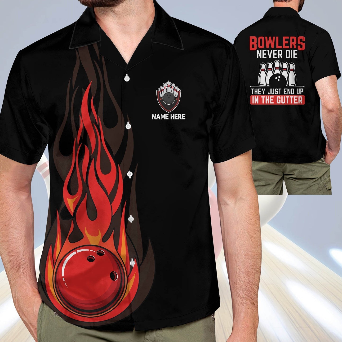 Frenzidea Blowers Never Die They Just End Up In The Gutter Personalized Name Hawaiian Shirt