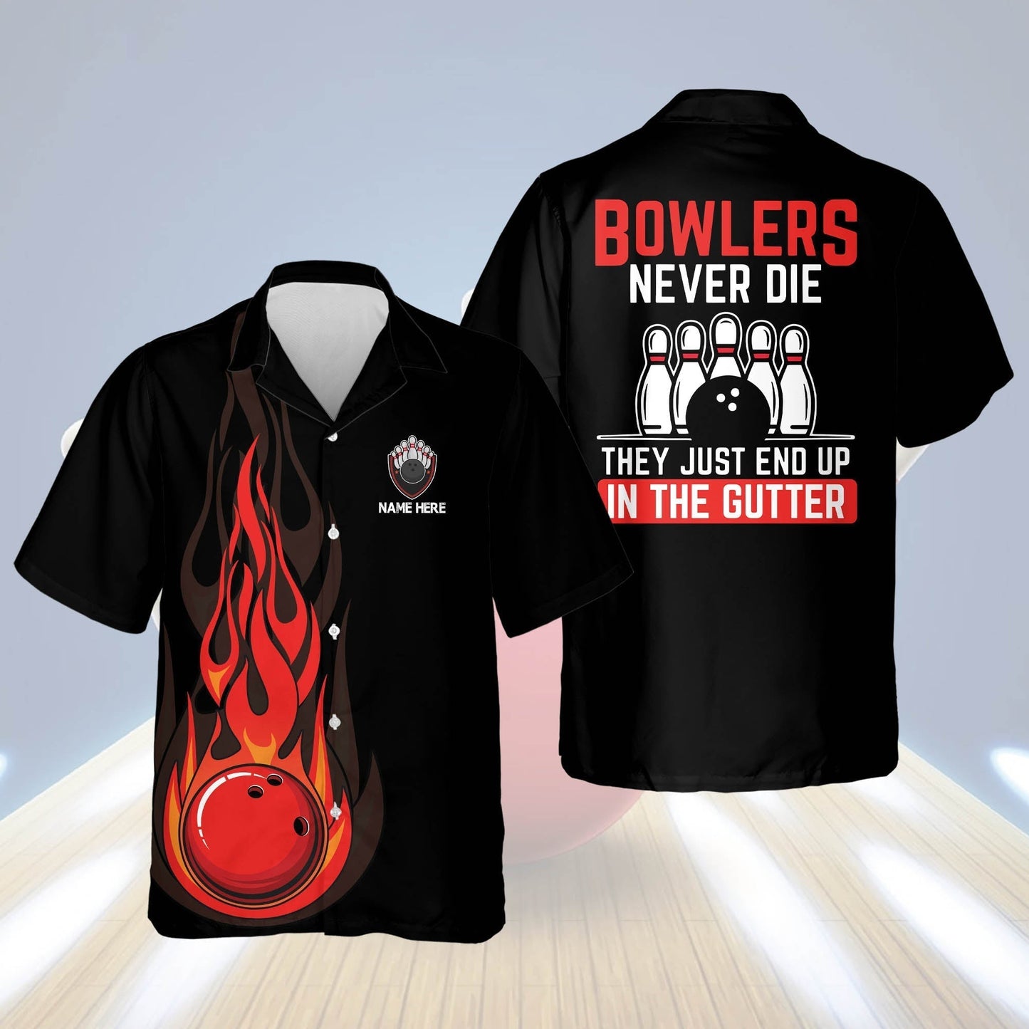 Frenzidea Blowers Never Die They Just End Up In The Gutter Personalized Name Hawaiian Shirt