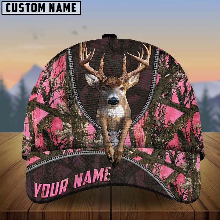 Frenzidea Deer And Zipper Collab Artist Multicolor Personalized Cap