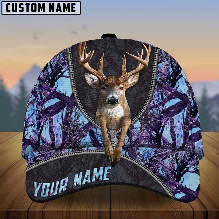 Frenzidea Deer And Zipper Collab Artist Multicolor Personalized Cap