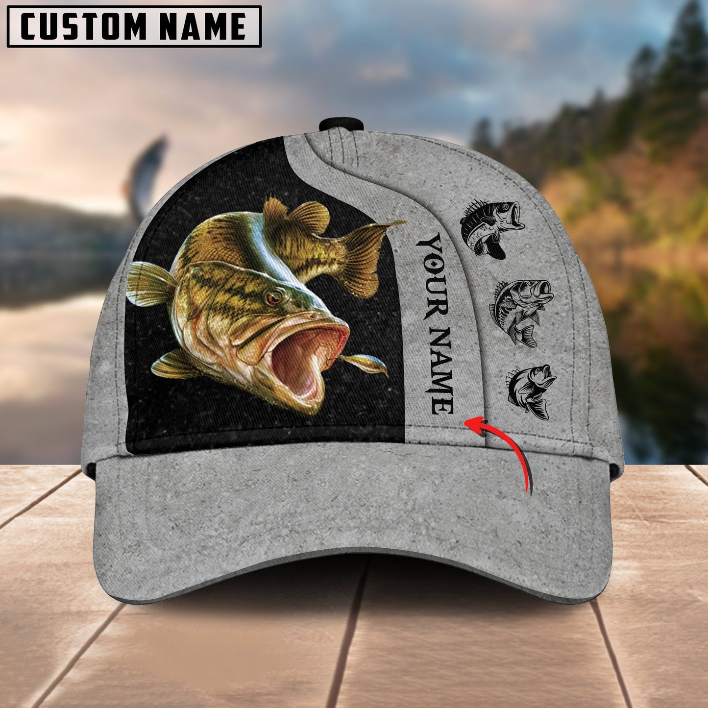 Frenzidea Personalized Fish Grey