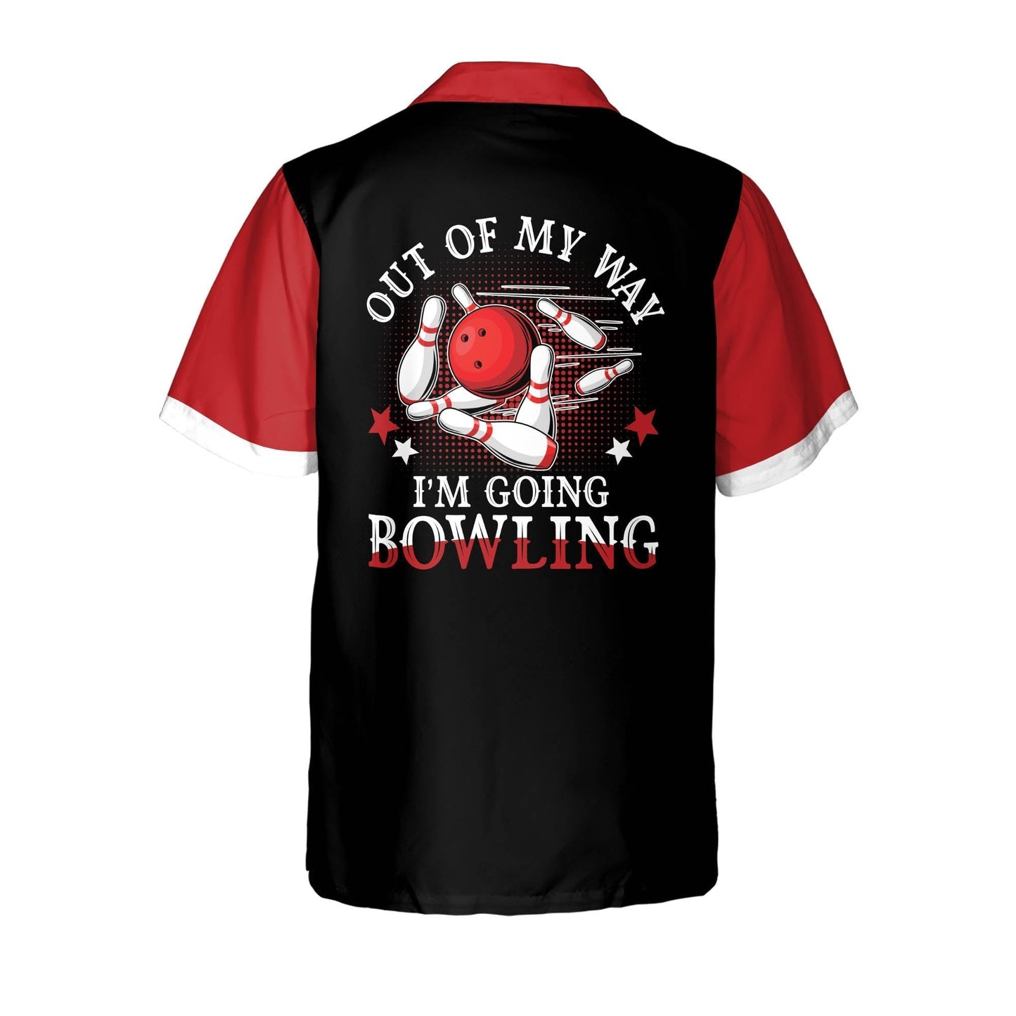 Frenzidea Out of My Way I'm Going Bowling Personalized Name Hawaiian Shirt