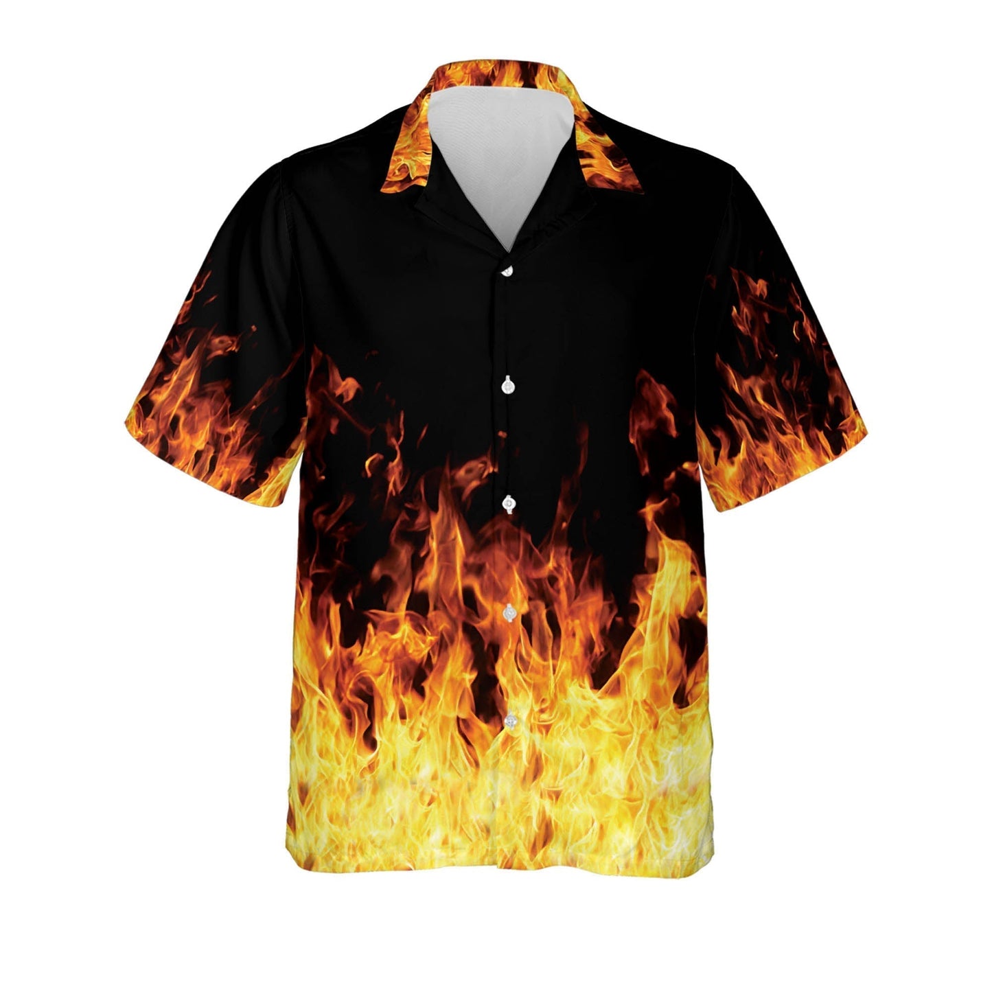 Frenzidea Bowling Flame Personalized Name Hawaiian Shirt