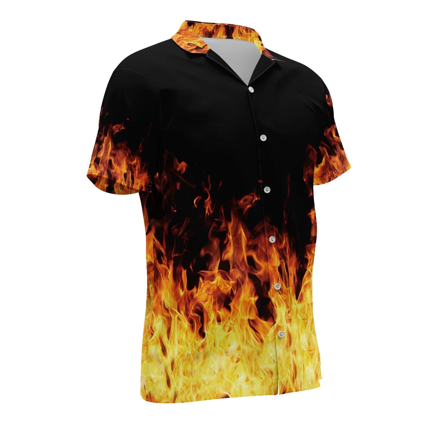 Frenzidea Bowling Flame Personalized Name Hawaiian Shirt