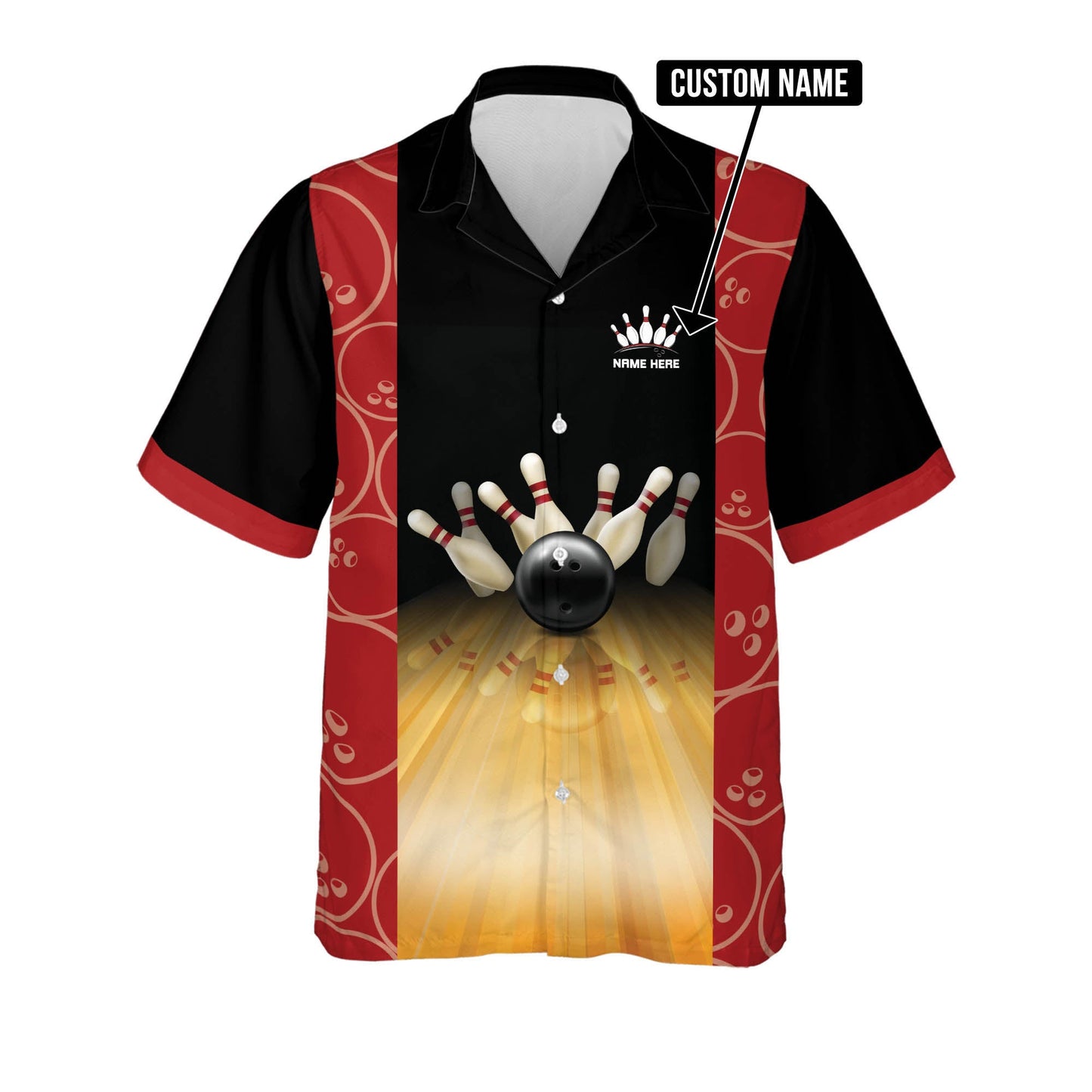 Frenzidea Lucky Bowling Shirt Do Not Wash Personalized Name Hawaiian Shirt