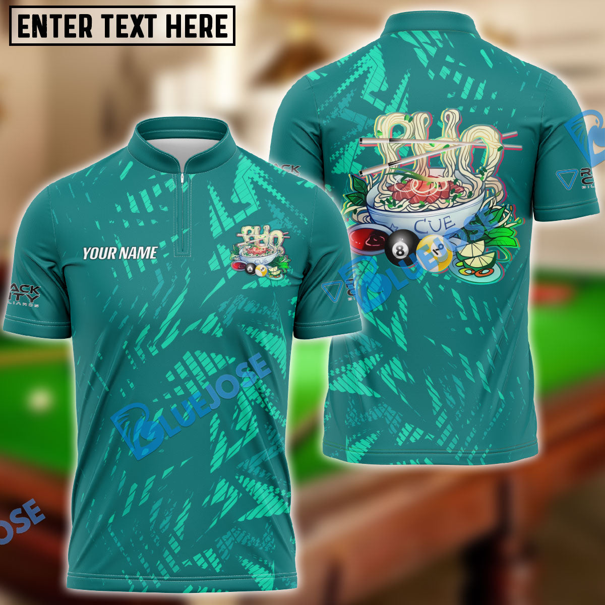 Frenzidea Billiard Ball 8 & 9 Pho Cue Personalized Name Unisex Shirt
