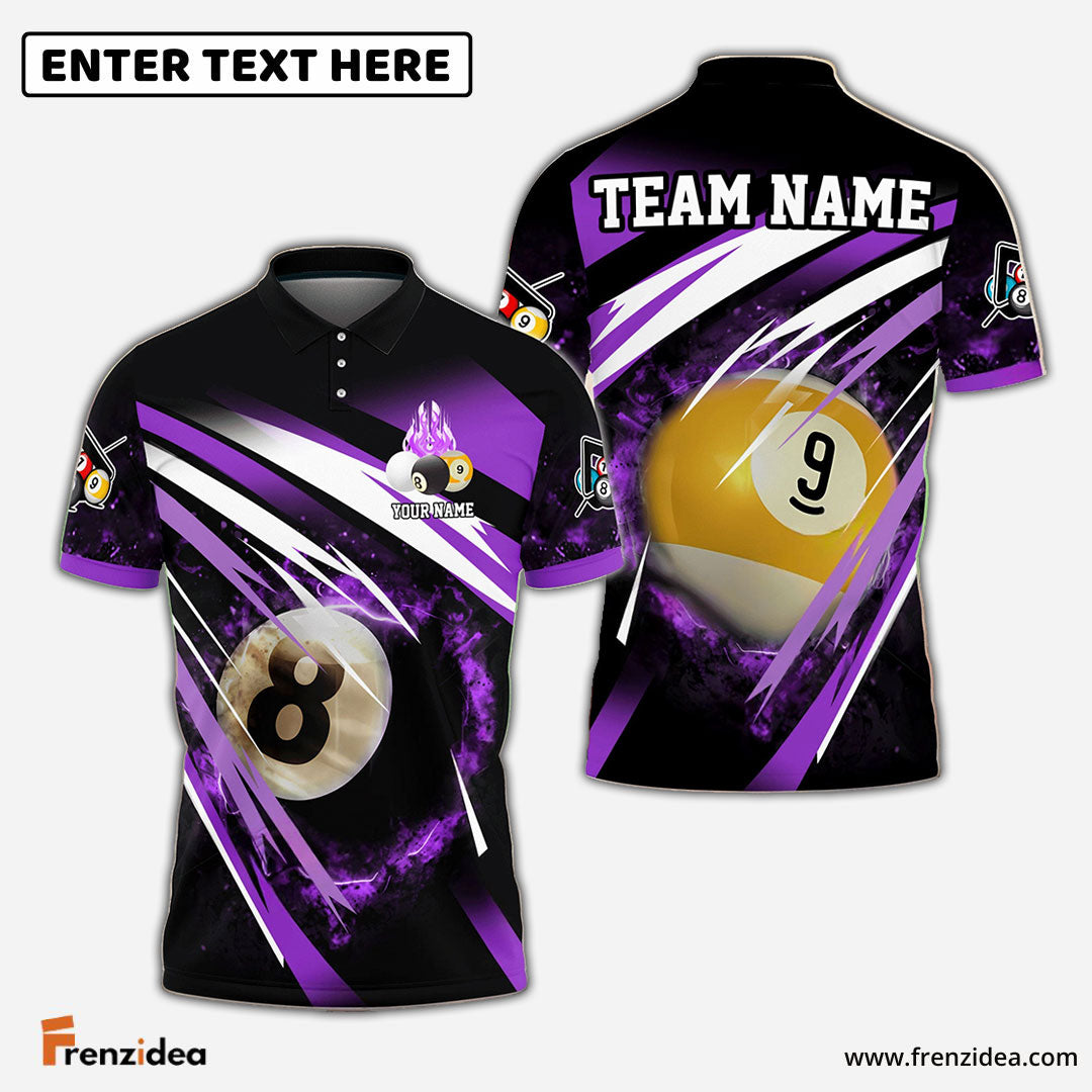 Frenzidea Billiards Explosion Personalized Name, Team Name Unisex Shirt ( 6 Colors )