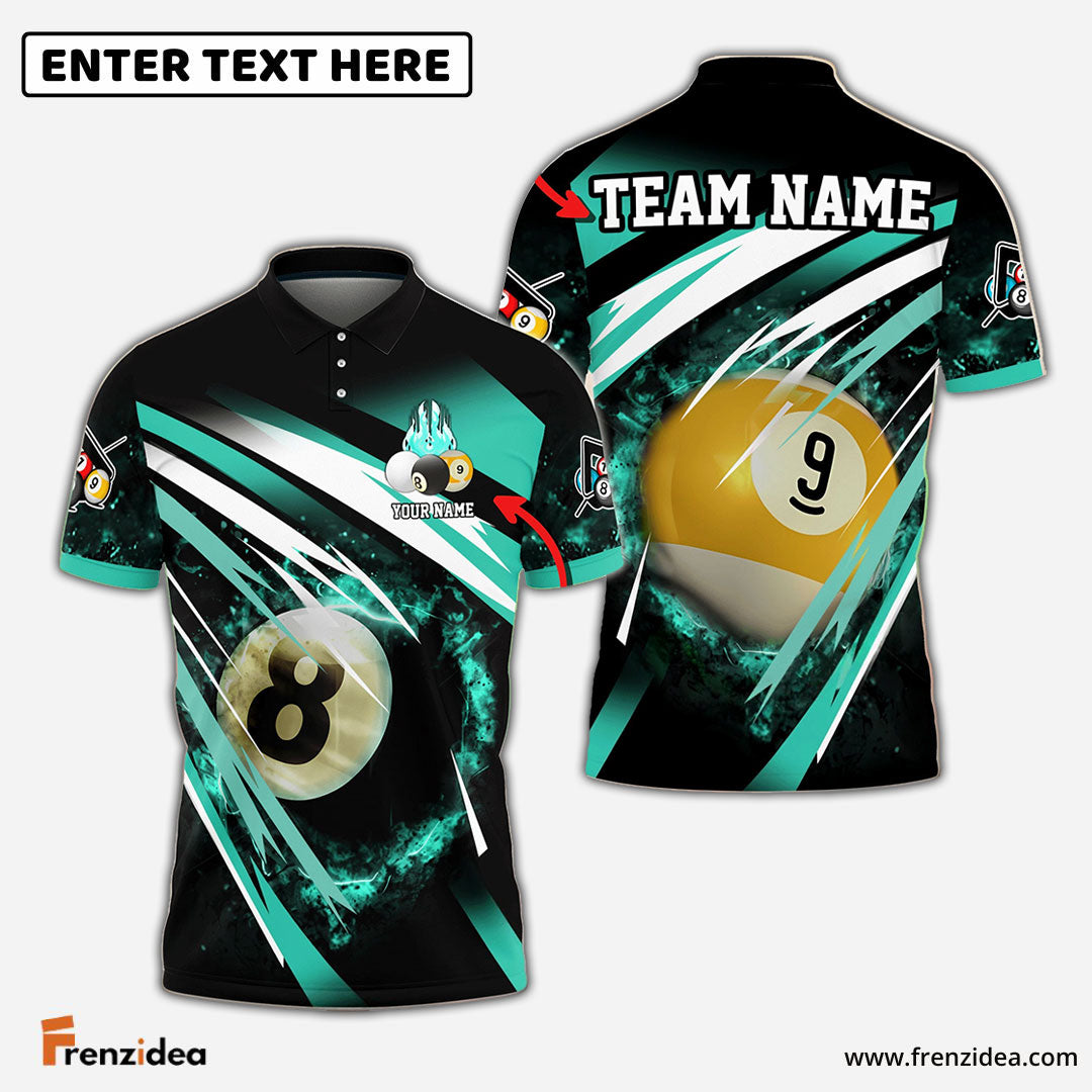 Frenzidea Billiards Explosion Personalized Name, Team Name Unisex Shirt ( 6 Colors )