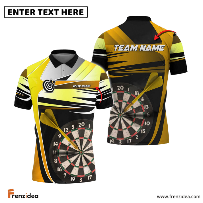 Frenzidea Darts Blade Armor Personalized Name, Team Name 3D Shirt (4 Colors)