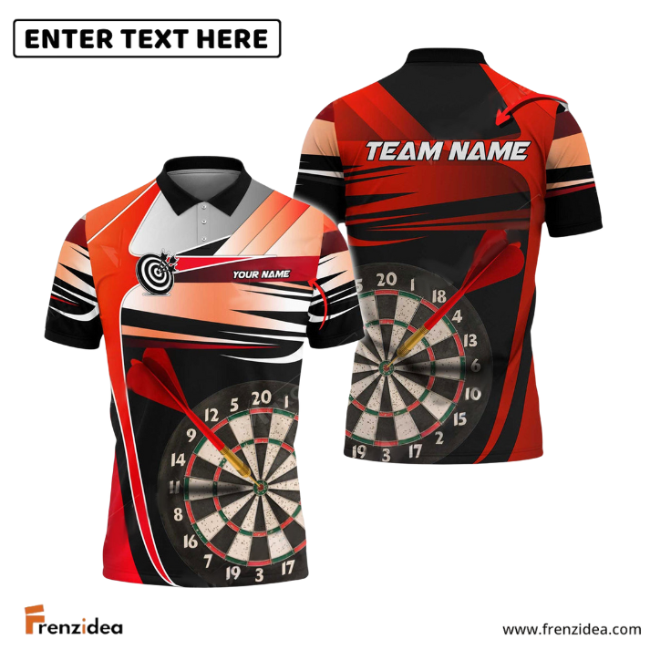 Frenzidea Darts Blade Armor Personalized Name, Team Name 3D Shirt (4 Colors)
