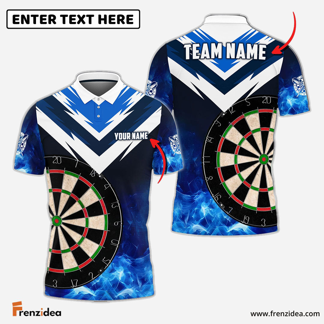 frenzidea Darts Fire Thunder Arrow Pattern Personalized Name, Team Name 3D Shirt (6 Colors)