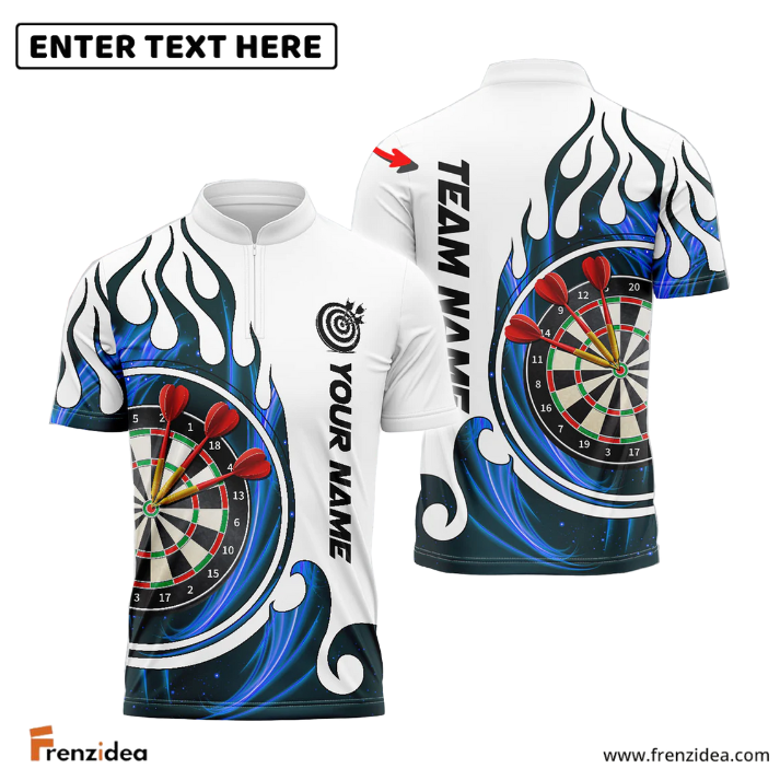 Frenzidea Fire Blaster Darts Personalized Name, Team Name 3D Shirt (4 Colors)