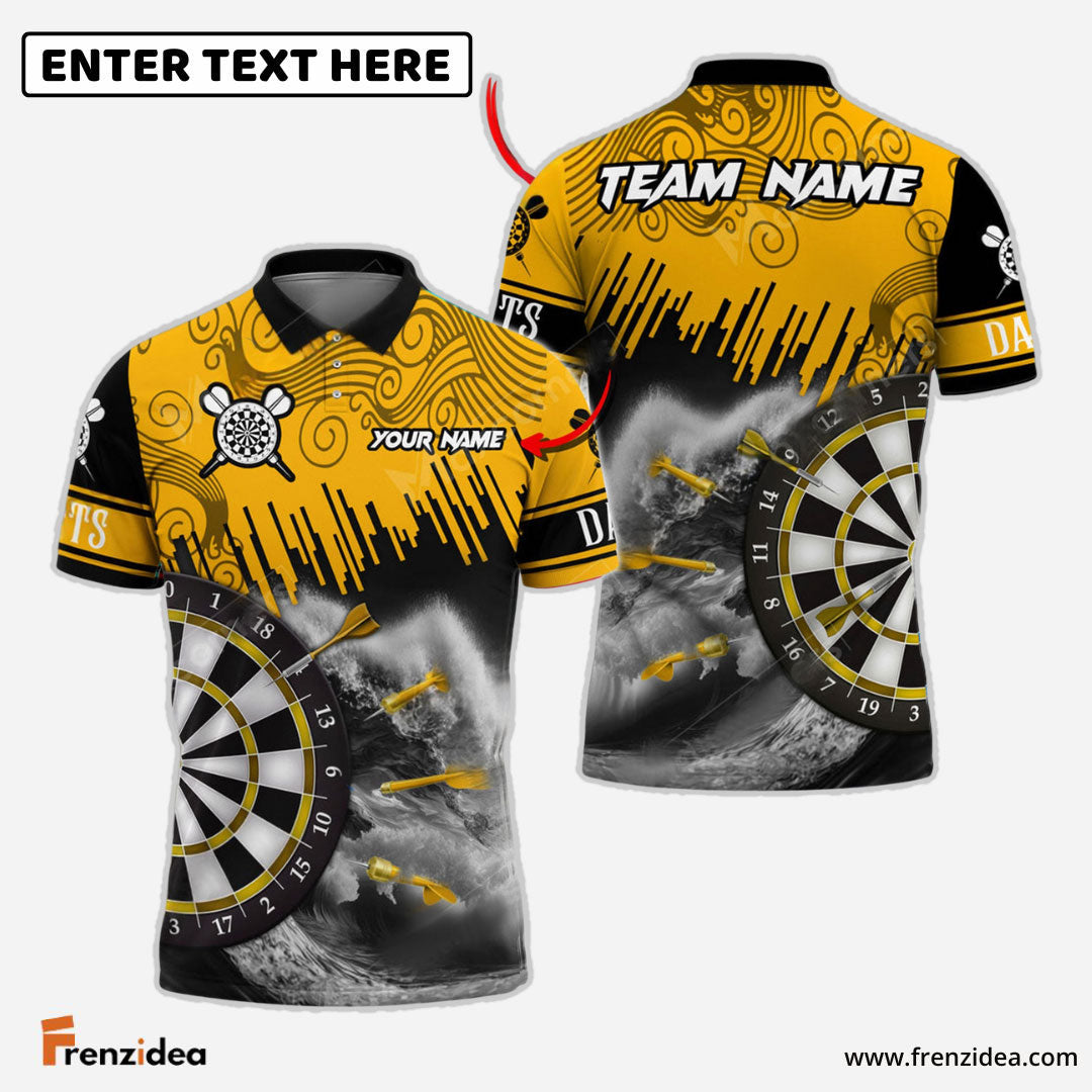 Frenzidea Darts Seawave Personalized Name, Team Name 3D Shirt (4 Colors)