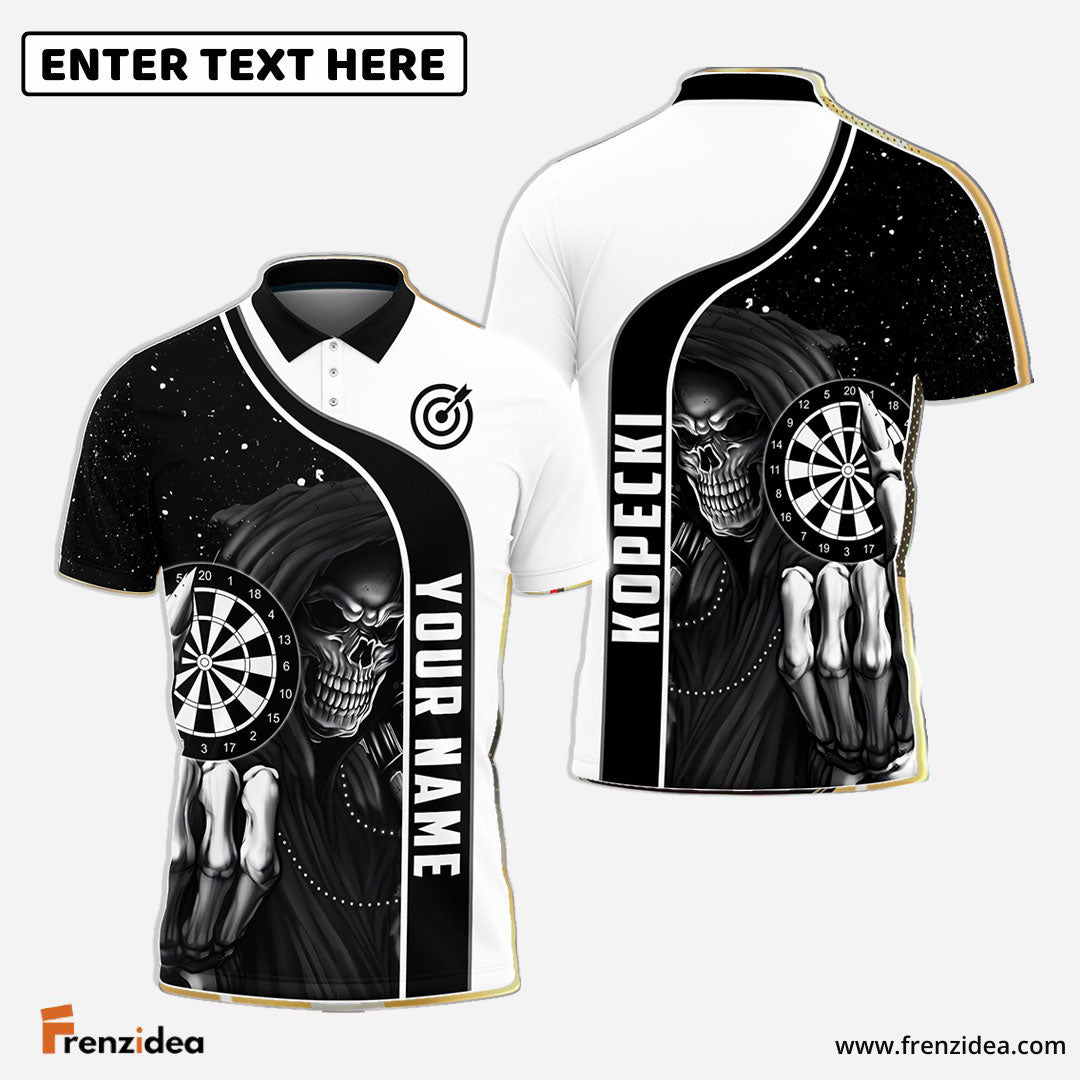 Frenzidea Dart Skull Personalized Name 3D Shirt