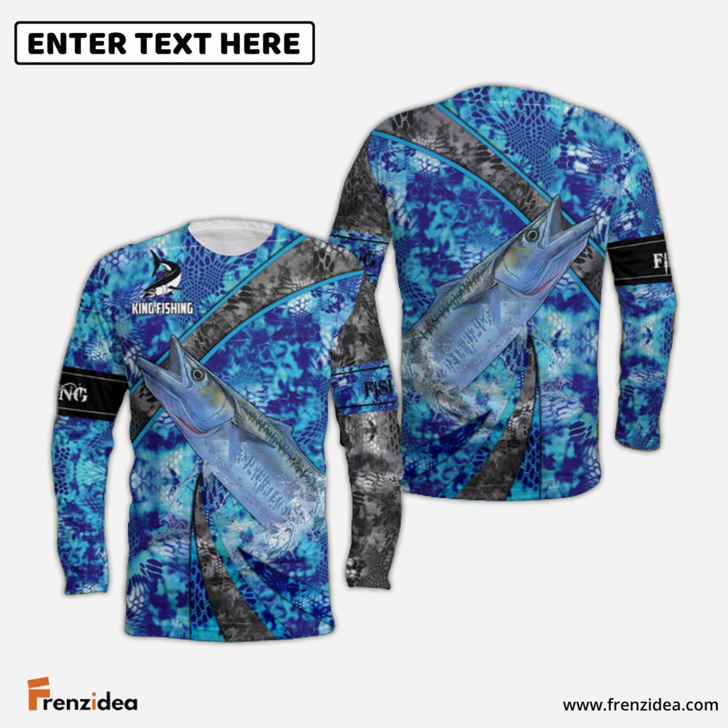 Frenzidea Fishing Kingfish 3D Full Shirts