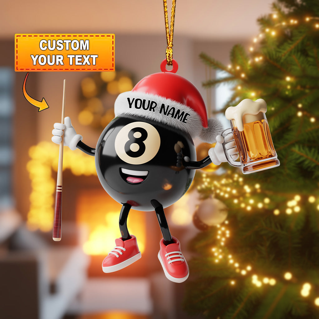 Frenzidea 8-Ball Beer Christmas Ornament