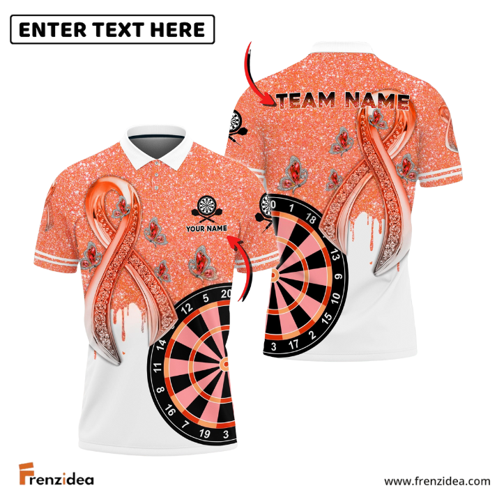 Frenzidea Darts Breast Cancer Personalized Name, Team Name 3D Shirt