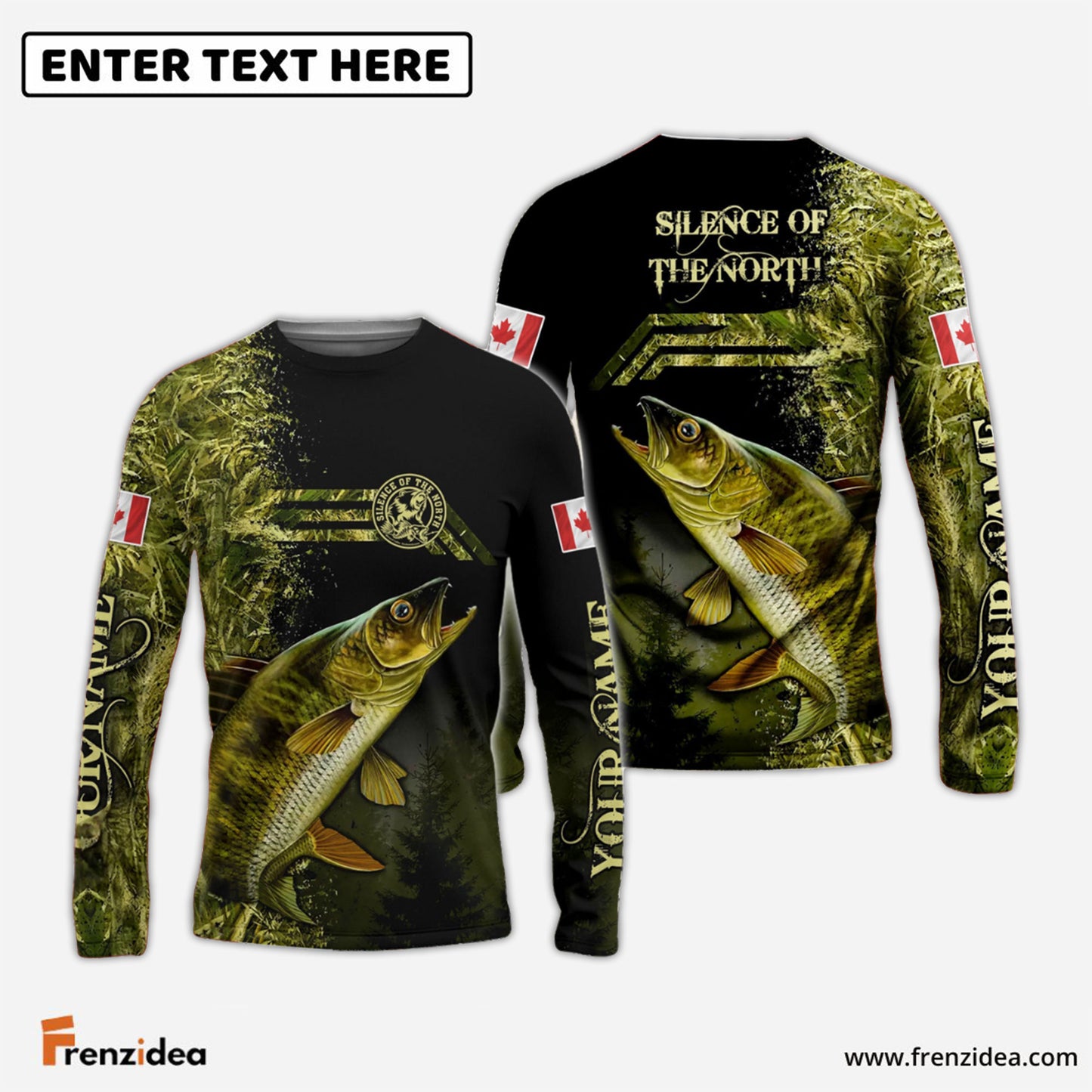 Frenzidea Fishing Silence of the North Custom 3D Shirts