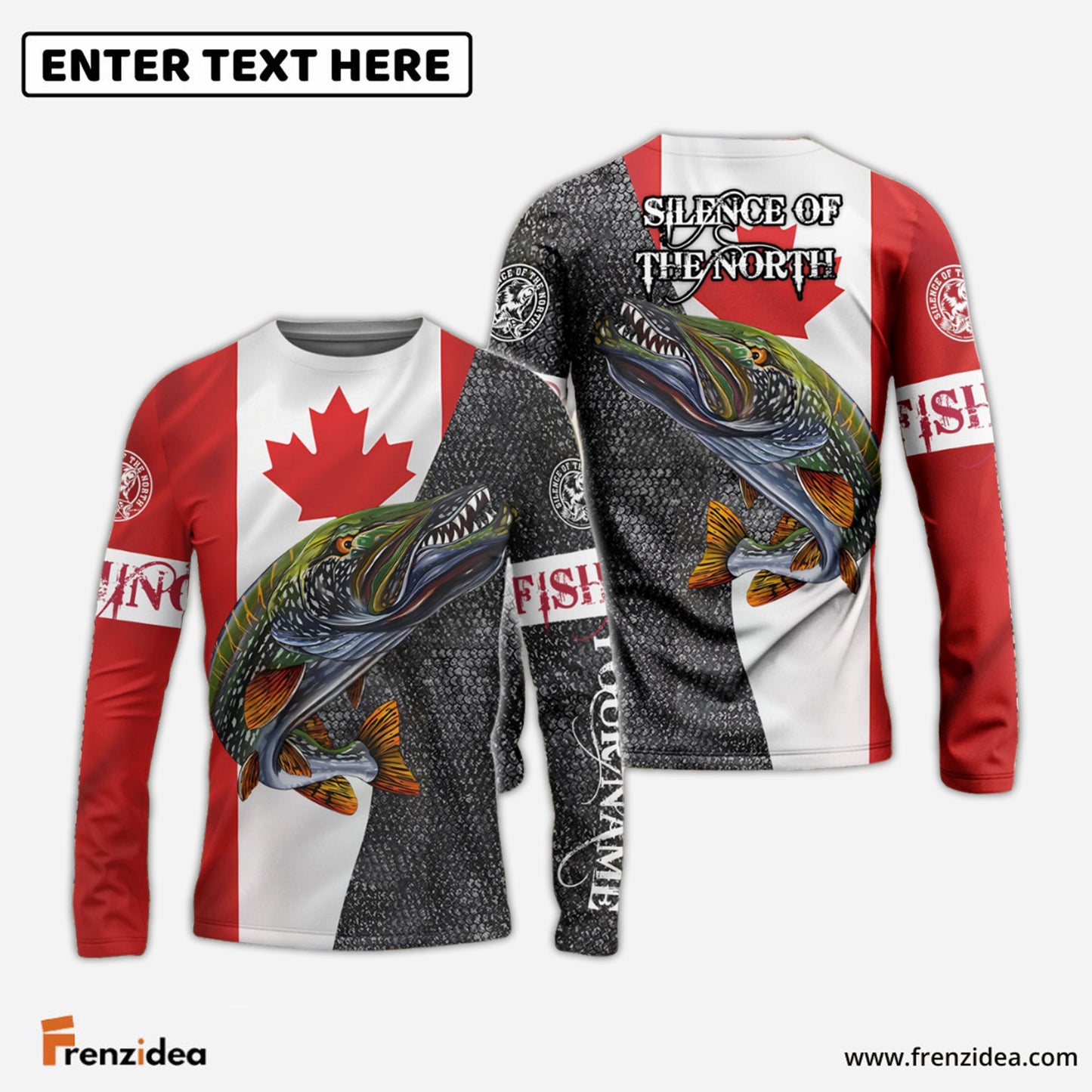 Frenzidea Fishing Silence of the North Custom 3D Shirts