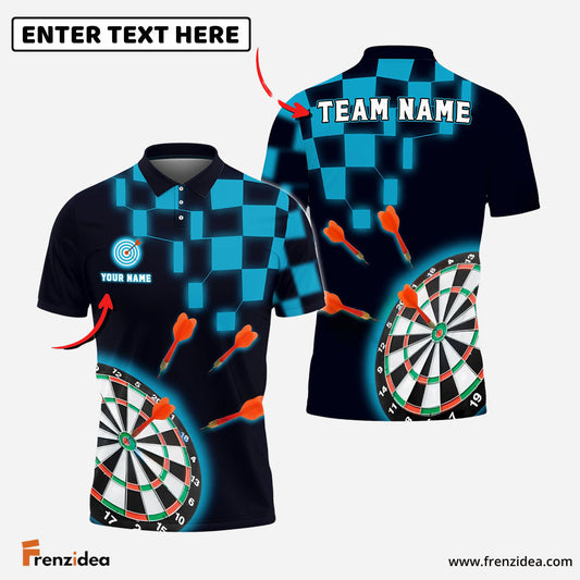 Frenzidea Darts Checkerboard Personalized Shirt