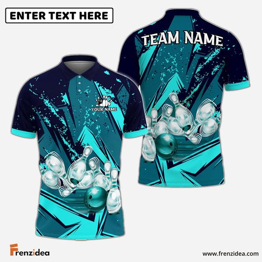 Frenzidea Bowling Ball And Pins Winner Personalized Name, Team Name Unisex Shirt (Copy)