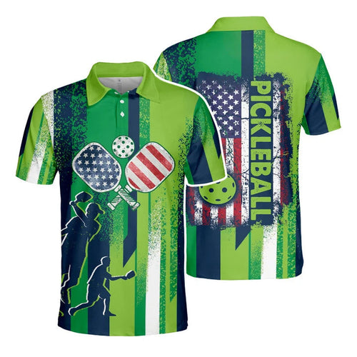 Frenzidea AMERICAN Pickleball 3D Polo Shirt