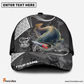 Frenzidea Catfish Fishing Gray Camo Sport Personalized Cap
