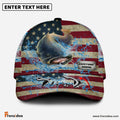 Frenzidea Personalized American Catfish Water Splash FIshing Classic Cap