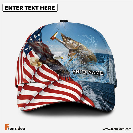 Frenzidea Eagle Flag Pike Fishing Classic Cap