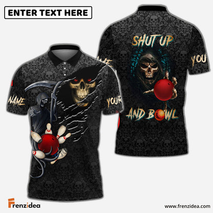 Frenzidea Bowling Reaper Customized Name, Team Name 3D Shirt