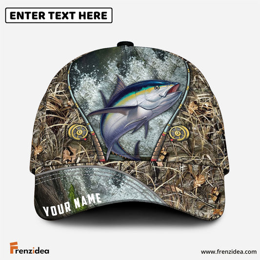 Frenzidea Custom Name Tuna Fishing Rod Cap