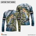 Frenzidea Bass Fishing Skin Seawave Custom Name & Team Name 3D Shirts