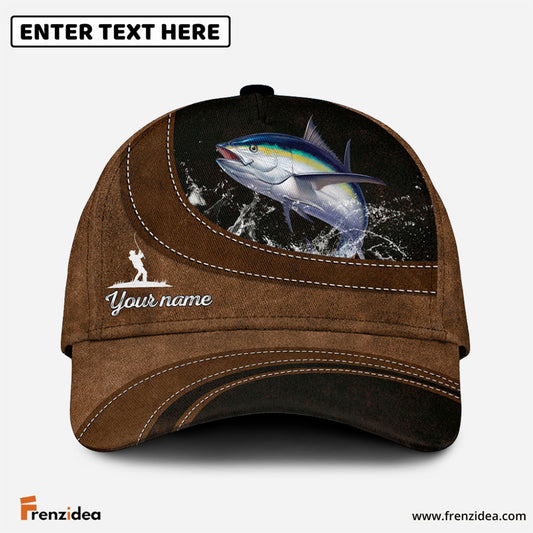 Frenzidea Custom Name Tuna Fishing Happiness Cap