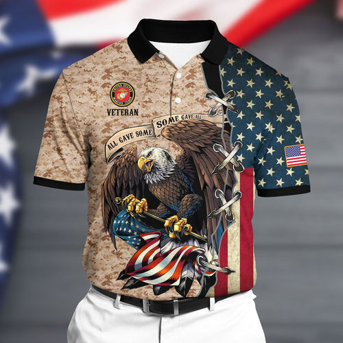 Frenzidea Premium U.S Marine 2 Polo All Over Printed