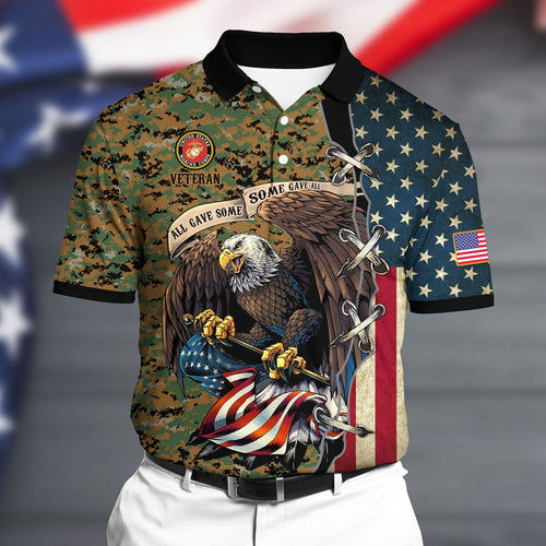 Frenzidea Premium U.S Marine Polo All Over Printed