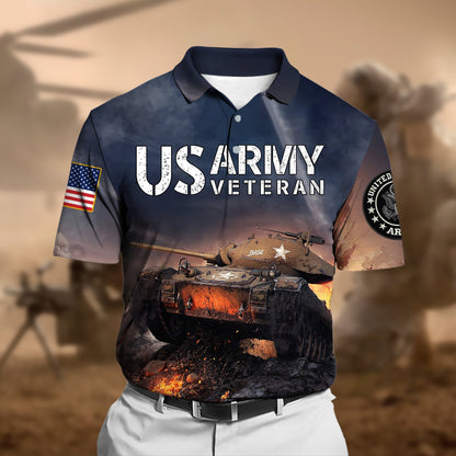 Frenzidea Unique U.S.Army Veteran Polo Shirt