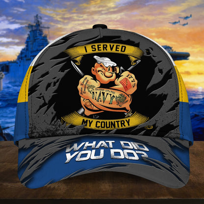 BlueJose Unique Multiple US Military Services Veteran Cap PVC301001