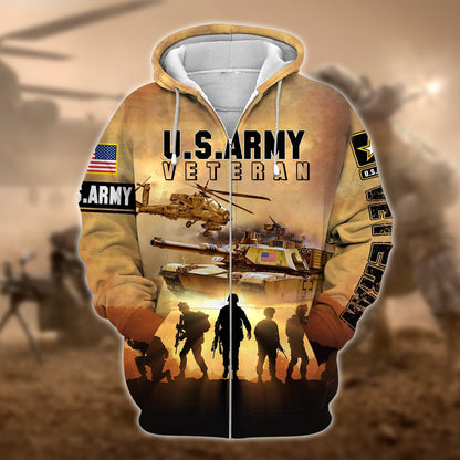 Frenzidea Premium U.S. Army Veteran Collection Ziphoodie